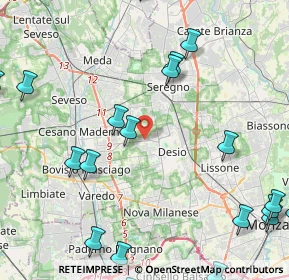 Mappa Via Trento, 20832 Desio MB, Italia (6.111)