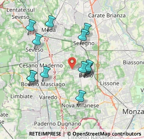 Mappa Via Trento, 20832 Desio MB, Italia (3.46538)