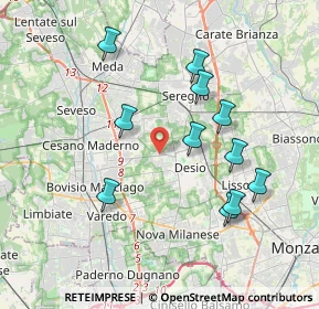 Mappa Via Trento, 20832 Desio MB, Italia (3.67455)