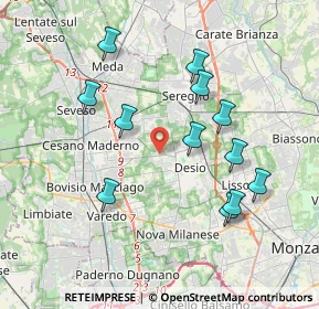 Mappa Via Trento, 20832 Desio MB, Italia (3.715)