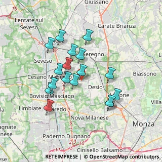 Mappa Via Trento, 20832 Desio MB, Italia (3.13059)
