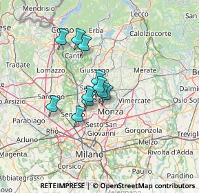 Mappa Via per Seregno, 20832 Desio MB, Italia (8.96273)