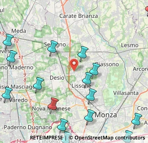 Mappa Via per Seregno, 20832 Desio MB, Italia (6.34)