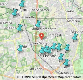 Mappa Via per Seregno, 20832 Desio MB, Italia (2.36667)
