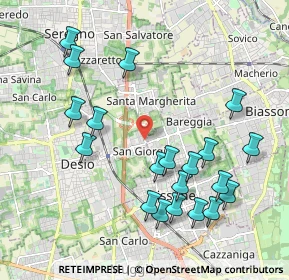 Mappa Via per Seregno, 20832 Desio MB, Italia (2.1705)