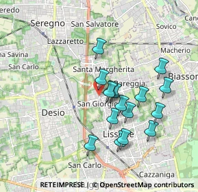 Mappa Via per Seregno, 20832 Desio MB, Italia (1.59)