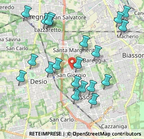 Mappa Via per Seregno, 20832 Desio MB, Italia (2.1255)