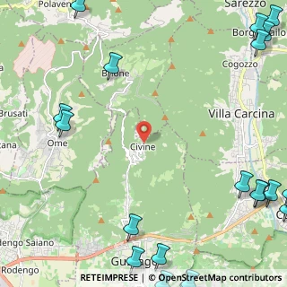 Mappa Via Civine, 25064 Villa Carcina BS, Italia (3.9525)