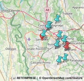Mappa 21017 Samarate VA, Italia (6.9025)