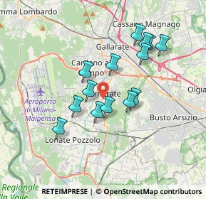 Mappa 21017 Samarate VA, Italia (3.05214)