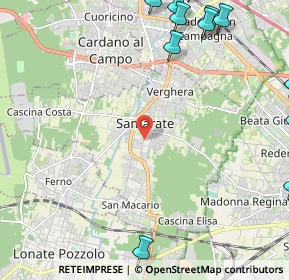 Mappa 21017 Samarate VA, Italia (3.688)
