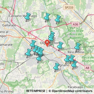 Mappa Via Sorrento, 21057 Olgiate Olona VA, Italia (3.73353)