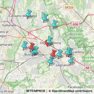 Mappa Via Sorrento, 21057 Olgiate Olona VA, Italia (3.59857)