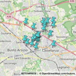 Mappa Via Sorrento, 21057 Olgiate Olona VA, Italia (1.23)