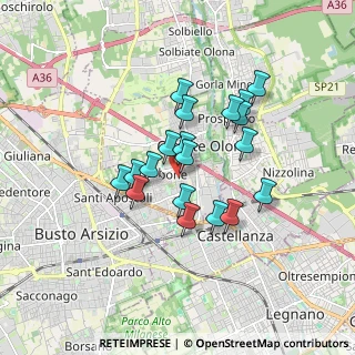 Mappa Via Sorrento, 21057 Olgiate Olona VA, Italia (1.35368)