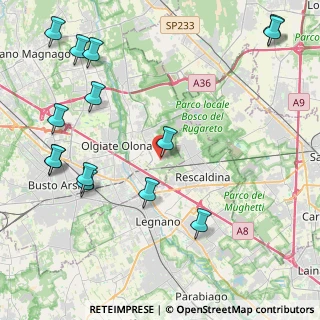 Mappa Via Mincio, 21050 Marnate VA, Italia (5.51929)