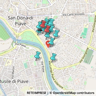 Mappa Via Lungo Piave Inferiore, 30027 San Donà di Piave VE, Italia (0.35517)