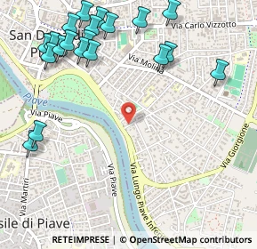 Mappa Via Lungo Piave Inferiore, 30027 San Donà di Piave VE, Italia (0.688)