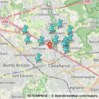 Mappa Via Don Carlo Gnocchi, 21057 Olgiate Olona VA, Italia (1.54167)