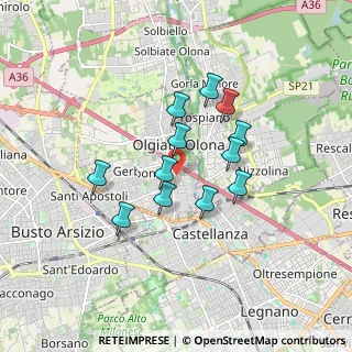 Mappa Via Don Carlo Gnocchi, 21057 Olgiate Olona VA, Italia (1.36333)