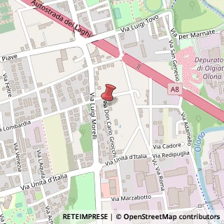 Mappa Via Don Carlo Gnocchi, 8, 21057 Olgiate Olona VA, Italia, 21057 Olgiate Olona, Varese (Lombardia)