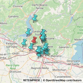Mappa Via Giuseppe Garibaldi, 25069 Villa Carcina BS, Italia (9.21389)
