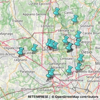 Mappa Via Giovanni, 21047 Saronno VA, Italia (7.951)