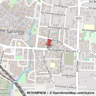 Mappa Via Guglielmo Marconi, 68, 21047 Saronno, Varese (Lombardia)