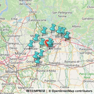 Mappa Via S. Gabriele, 24042 Capriate San Gervasio BG, Italia (10.11857)
