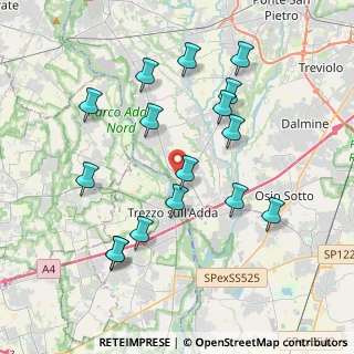 Mappa Via S. Gabriele, 24042 Capriate San Gervasio BG, Italia (3.95063)