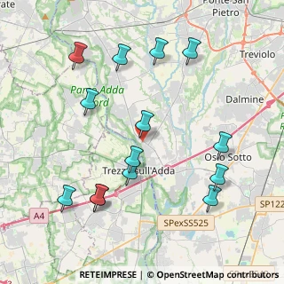 Mappa Via S. Gabriele, 24042 Capriate San Gervasio BG, Italia (4.41143)