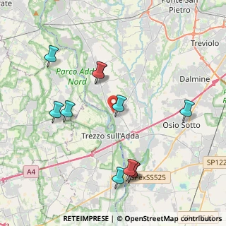 Mappa Via S. Gabriele, 24042 Capriate San Gervasio BG, Italia (4.29364)