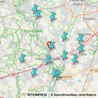 Mappa Via S. Gabriele, 24042 Capriate San Gervasio BG, Italia (4.57714)