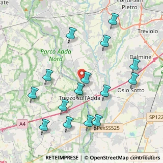 Mappa Via S. Gabriele, 24042 Capriate San Gervasio BG, Italia (4.50067)