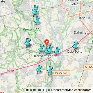 Mappa Via S. Gabriele, 24042 Capriate San Gervasio BG, Italia (3.94462)