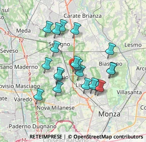 Mappa Via Nuova Valassina, 20033 Desio MB, Italia (3.0455)