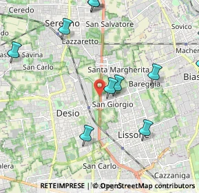 Mappa Via Nuova Valassina, 20033 Desio MB, Italia (2.6975)