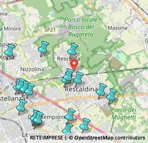 Mappa Via Antonio Meucci, 20027 Rescaldina MI, Italia (2.6735)