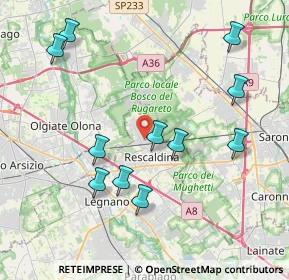 Mappa Via Antonio Meucci, 20027 Rescaldina MI, Italia (4.22727)