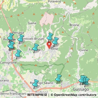 Mappa Via Grisone, 25050 Ome BS, Italia (2.95)