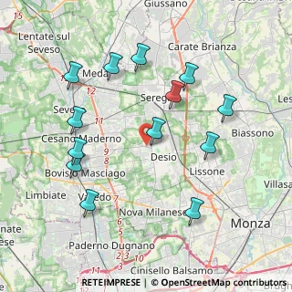 Mappa Via Goito, 20832 Desio MB, Italia (4.14308)