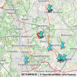 Mappa Via per Cesano Maderno, 20033 Desio MB, Italia (5.25583)