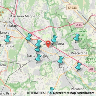 Mappa Piazza Sandro Pertini, 21057 Olgiate Olona VA, Italia (4.88182)