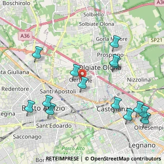Mappa Piazza Sandro Pertini, 21057 Olgiate Olona VA, Italia (2.45286)