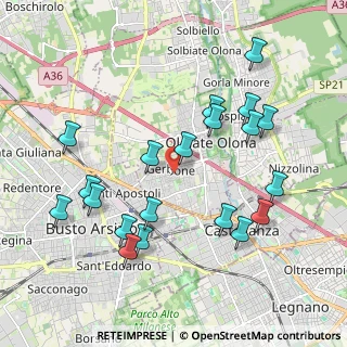Mappa Piazza Sandro Pertini, 21057 Olgiate Olona VA, Italia (2.096)