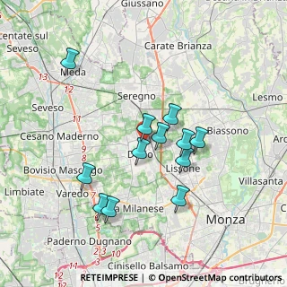 Mappa Via Giovanni Pascoli, 20033 Desio MB, Italia (3.20833)