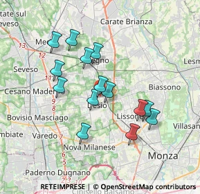 Mappa Via Giovanni Pascoli, 20033 Desio MB, Italia (3.14)