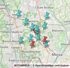 Mappa Via Giovanni Pascoli, 20033 Desio MB, Italia (2.59308)