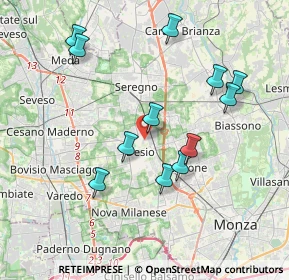 Mappa Via Giovanni Pascoli, 20033 Desio MB, Italia (3.765)