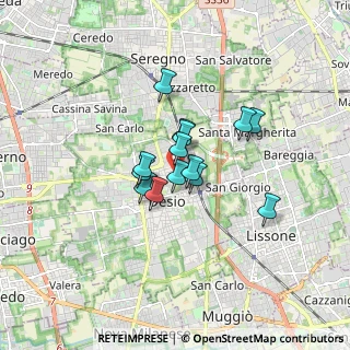 Mappa Via Giovanni Pascoli, 20033 Desio MB, Italia (1.06786)